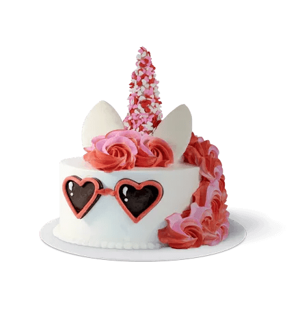 Valentine Unicorn Cake