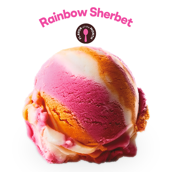 Rainbow Sherbet Ice Cream