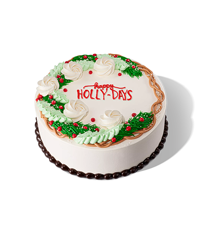 Happy Holly-days Cake
