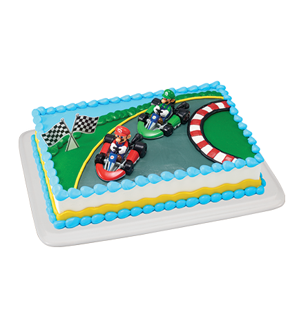 Super Mario™ Mario Kart™ DecoSet® Cake