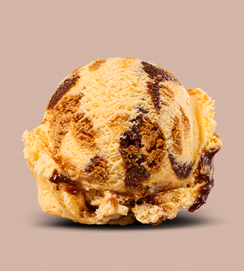 Image of a scoop of Biscoff® Crème Brûlée